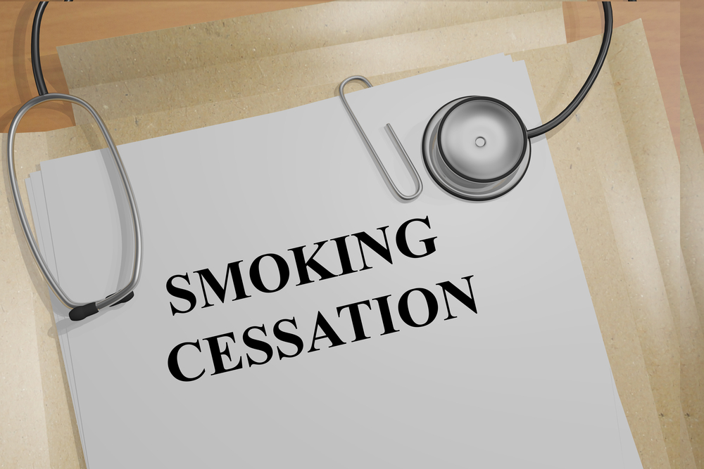 smoking cessation pamphlet with stethoscope